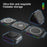 F21 Foldable 3-in-1 Multi-Function 15W Magnetic Wireless Charger with Flashy Atmosphere Light Wireless Charging Station - White - 3