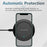 Q18 Round Shape Wireless Charger 15W Fast Charging Desktop Charging Pad - Black - 2