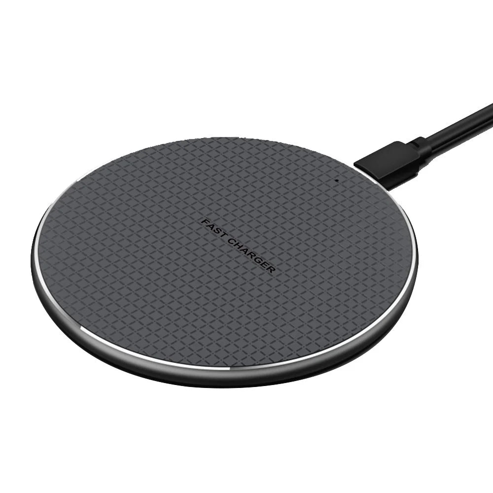 Q25 15W Qi Wireless Charger Metal Phone Ultra-Thin Fast Charging Pad - 3