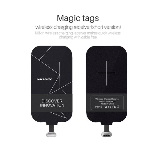 NILLKIN Type-C Wireless Charging Receiver (Short Version) for Samsung Galaxy S8 / LG G6 Etc. - 1