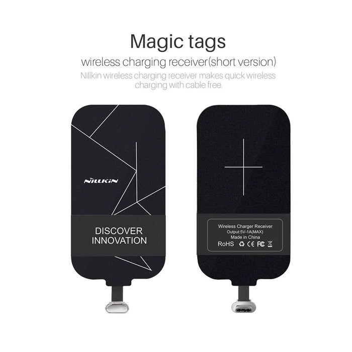NILLKIN Type-C Wireless Charging Receiver (Short Version) for Samsung Galaxy S8 / LG G6 Etc. - 1