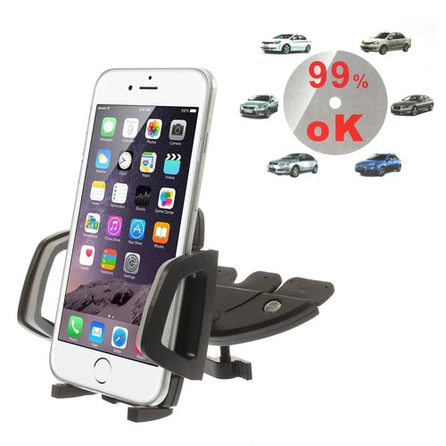 S051 Universal DVD/CD Slot Car Mount Holder for iPhone SE 5s 5 5c 6 6 Plus Samsung Sony LG, Width: 42-98mm - 1
