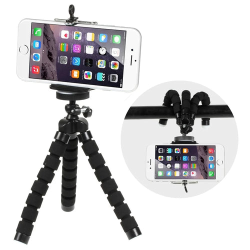 Octopus-like Cellphone Phone Mount Clamp Range: 5.5-8.5CM - Black - 1