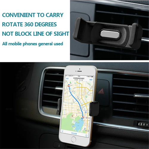 Car Air Vent Mount Holder for Mobile Phones, Clamp Width: 5.5-8cm - 1