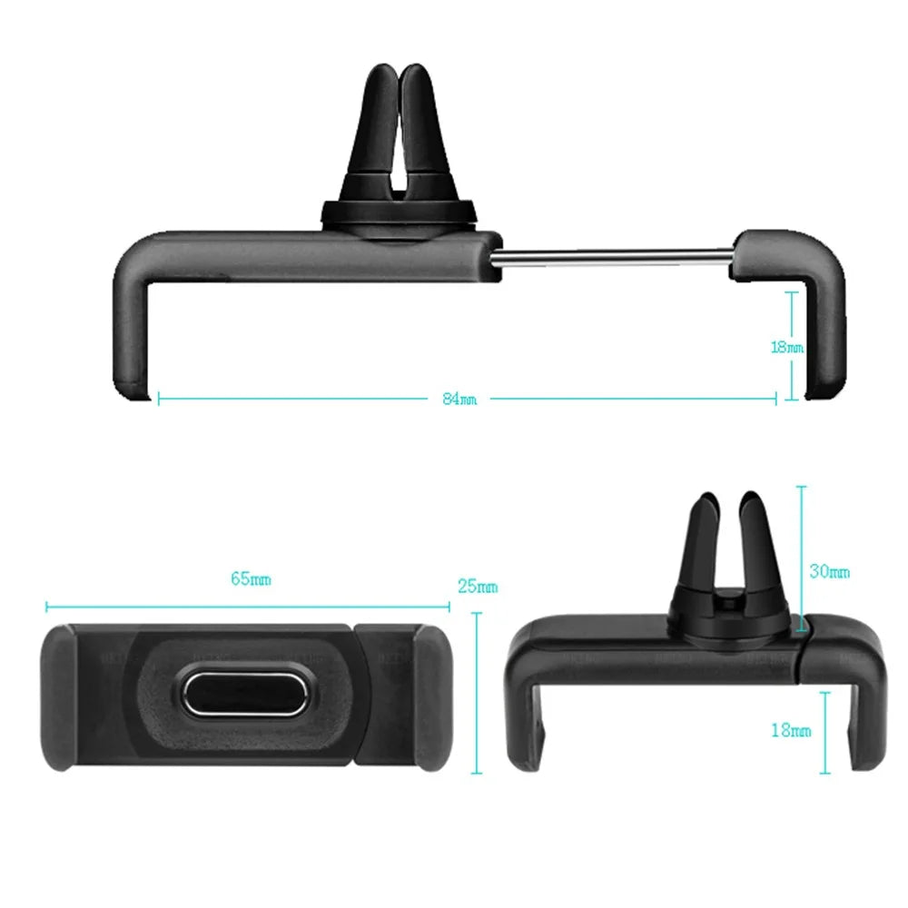 Car Air Vent Mount Holder for Mobile Phones, Clamp Width: 5.5-8cm - 4