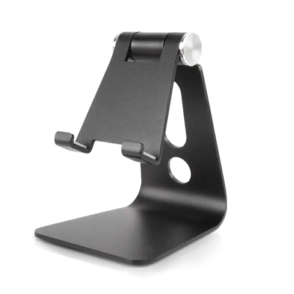 For 3.5-8 inch Phone Tablet Portable 270° Rotating Foldable Aluminum Stand Phone Holder Bracket - Black - 2