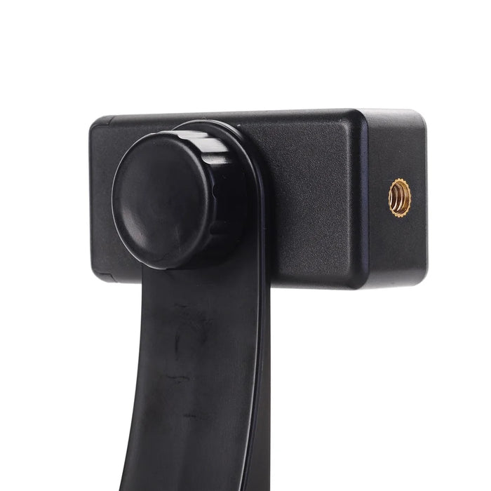 360 Degree Rotation Universal Cell Phone Tripod Mount Adapter Adjustable Clamp with 1/4 Interface - 4