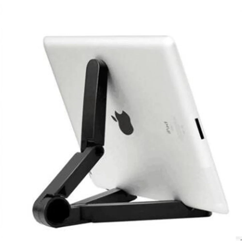 Portable Folding Adjustable Desk Holder Mount Stand for Tablets - Black - 2