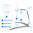2-in-1 Desktop/Wall Mount Adjustable Tablet Holder Aluminum Kitchen Tablet Stand Bracket for iPad 2018/iPad Pro/iPad Mini - Silver - 4