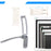 2-in-1 Desktop/Wall Mount Adjustable Tablet Holder Aluminum Kitchen Tablet Stand Bracket for iPad 2018/iPad Pro/iPad Mini - Silver - 6