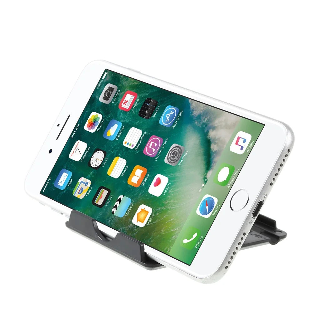 Multi-Angle Adjustable Foldable Desktop Cradle Holder Mount for iPhone Samsung Huawei Smartphone - Black - 3