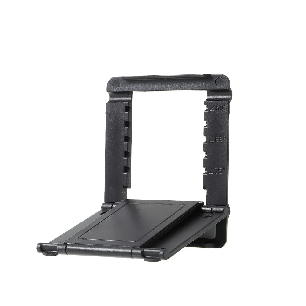 Multi-Angle Adjustable Foldable Desktop Cradle Holder Mount for iPhone Samsung Huawei Smartphone - Black - 7