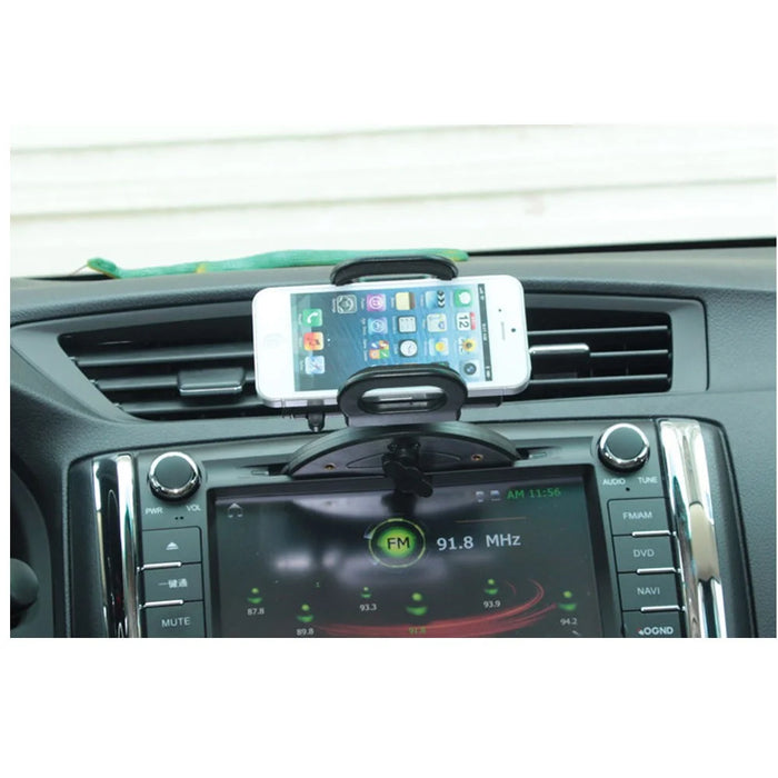 [Car CD Slot] Universal Phone Mount Holder Stand 360-degree Rotary for iPhone XS / Galaxy S9, Width: 40-80mm - 4