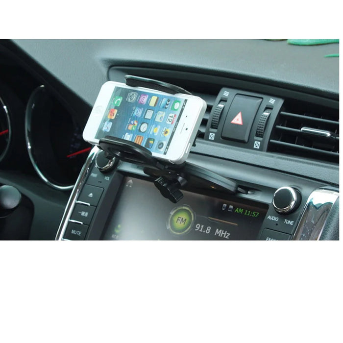 [Car CD Slot] Universal Phone Mount Holder Stand 360-degree Rotary for iPhone XS / Galaxy S9, Width: 40-80mm - 5