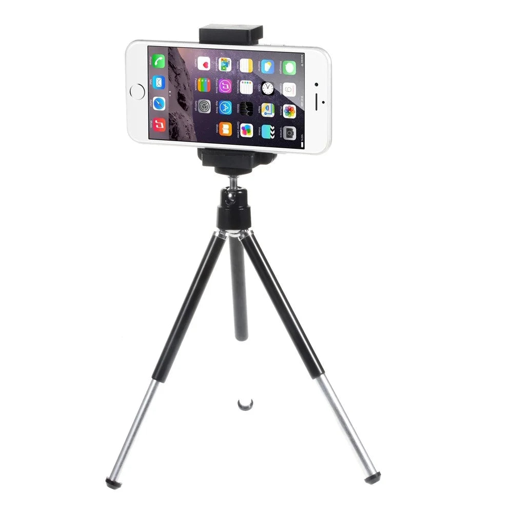 Portable Rotary Tripod Stand with Phone Holder Mount, Size: 5-9cm - 1