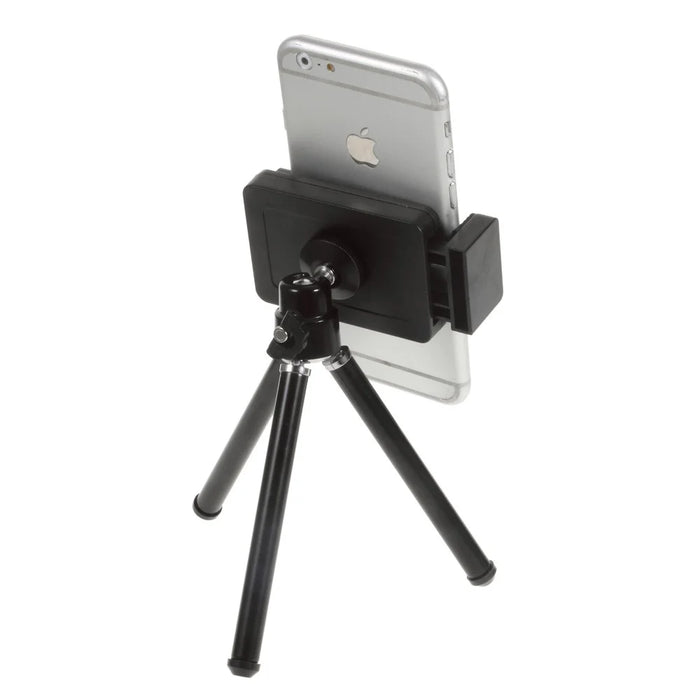 Portable Rotary Tripod Stand with Phone Holder Mount, Size: 5-9cm - 3