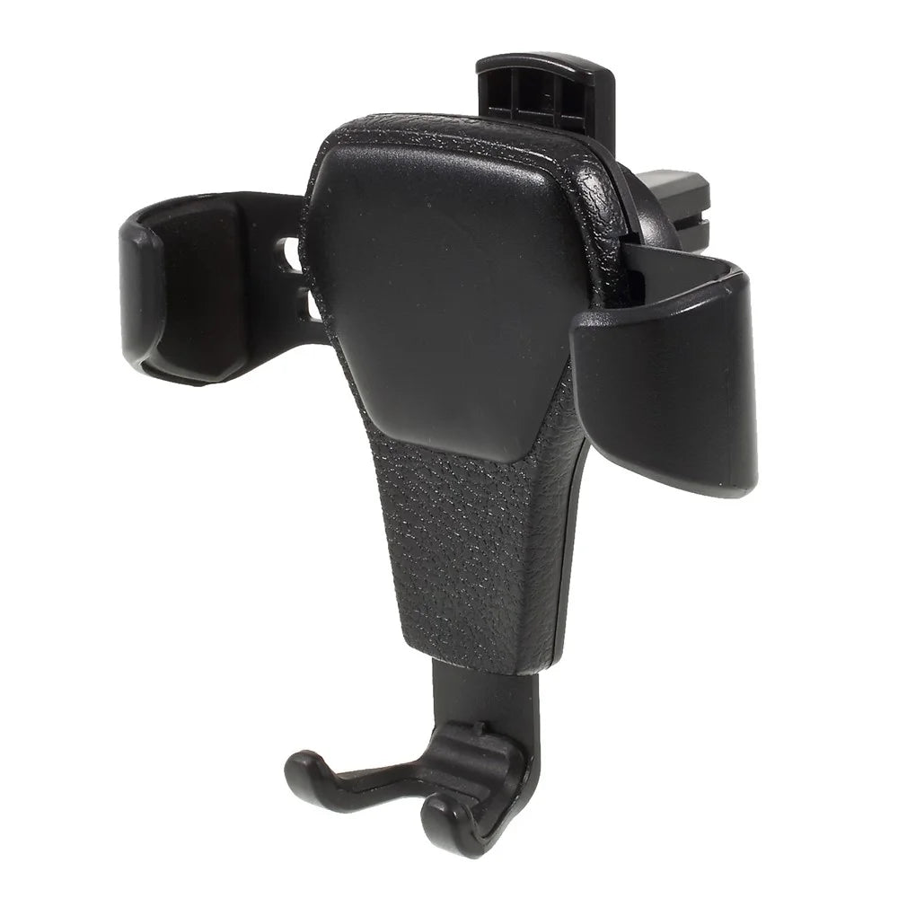 Leather Texture Gravity Car Air Vent Mount Holder for iPhone Samsung - 1