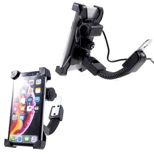 Universal Motorcycle Motorbike Mount Holder Handlebar Bracket Stand for 4-6 inch Smartphone - 1