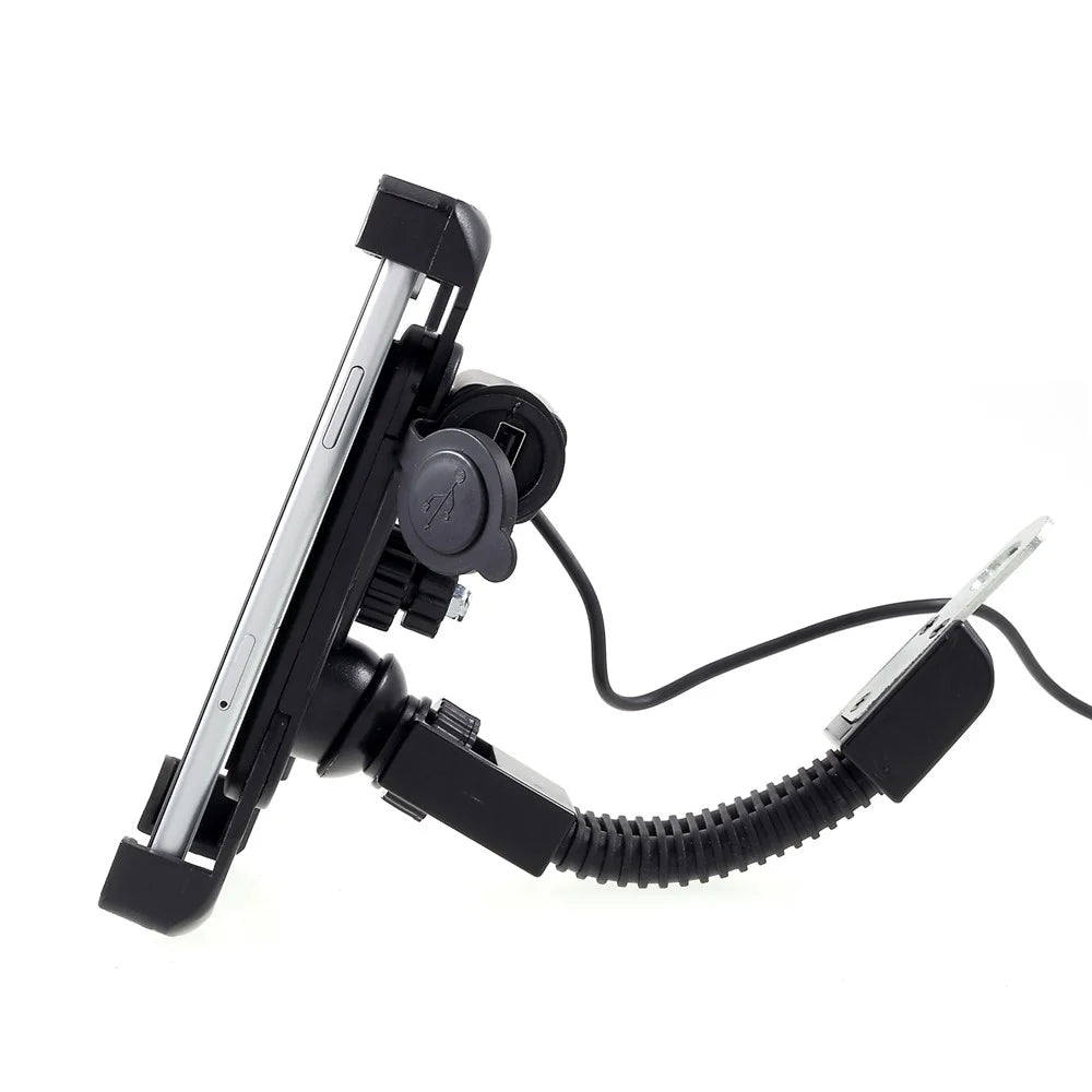 Universal Motorcycle Motorbike Mount Holder Handlebar Bracket Stand for 4-6 inch Smartphone - 2