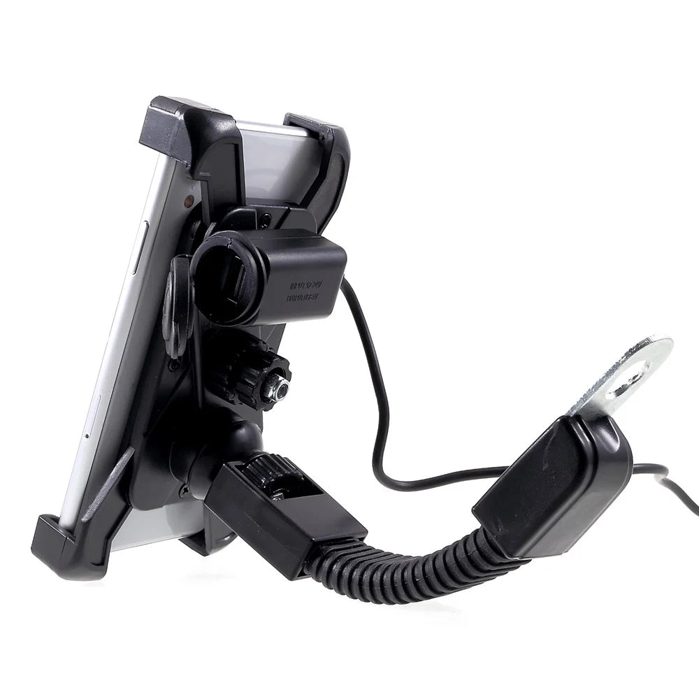 Universal Motorcycle Motorbike Mount Holder Handlebar Bracket Stand for 4-6 inch Smartphone - 3
