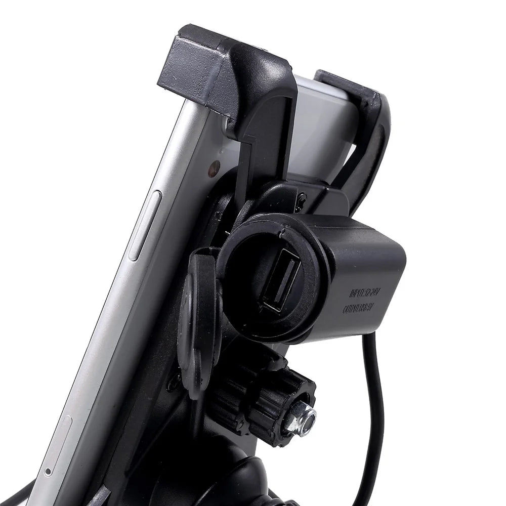 Universal Motorcycle Motorbike Mount Holder Handlebar Bracket Stand for 4-6 inch Smartphone - 7