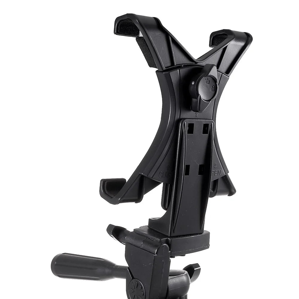 3110 Universal Tablet Clamp Holder Mount with Aluminum Tripod Stand for iPad 4/Air/Pro 11-inch (2018), Clamp Width: 123-200mm - 7