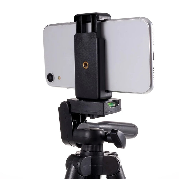 3110 Aluminum Adjustable Tripod Holder with Phone Clamp, Clamp Width: 57-83mm - 4