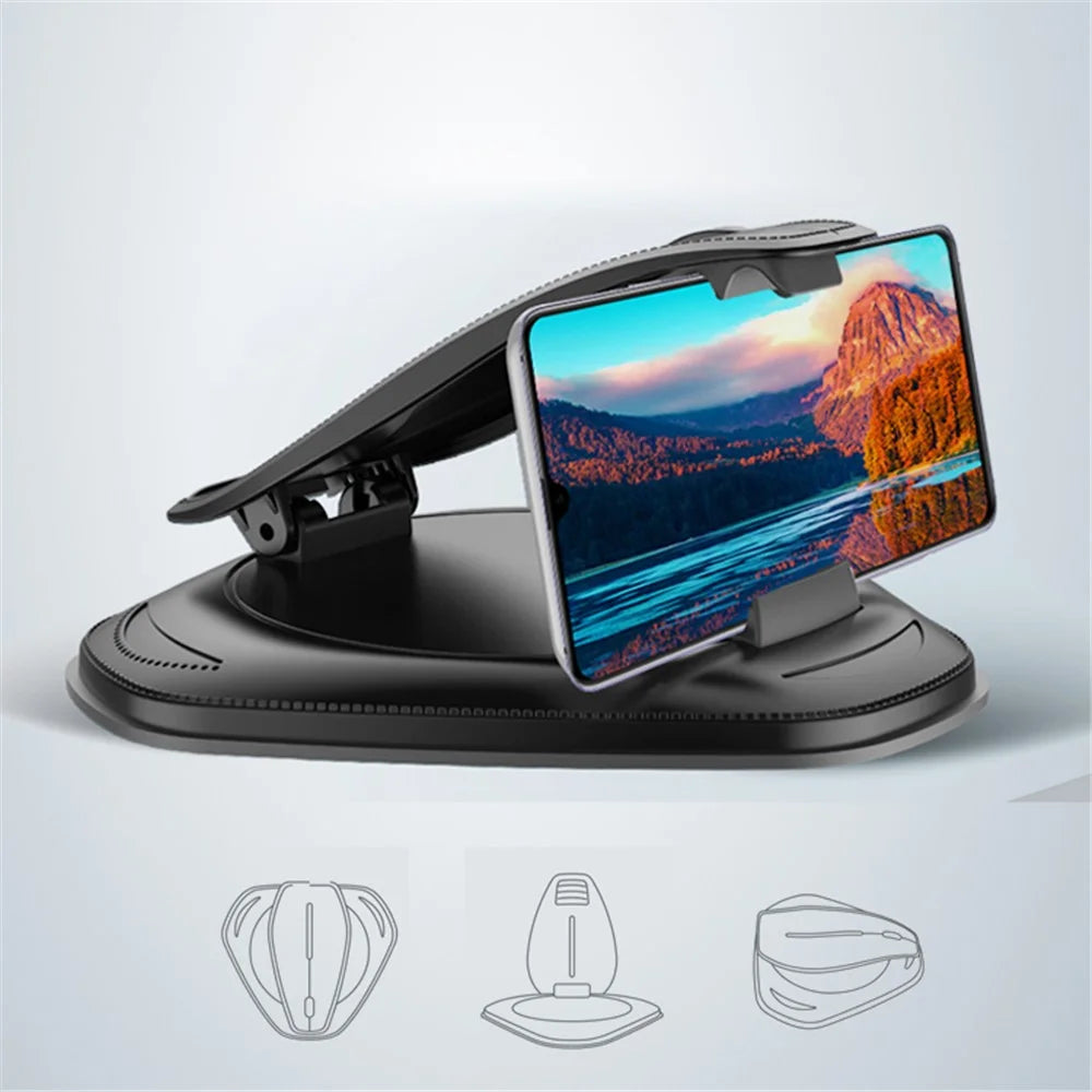 Car Dashboard Mobile Phone Holder Bracket for 3-7 inch Smartphone - 1