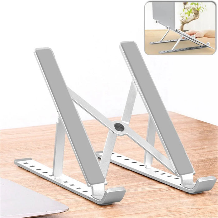 Foldable Aluminium Alloy Desktop Holder Stand for iPad 9.7 (2018), etc - 1