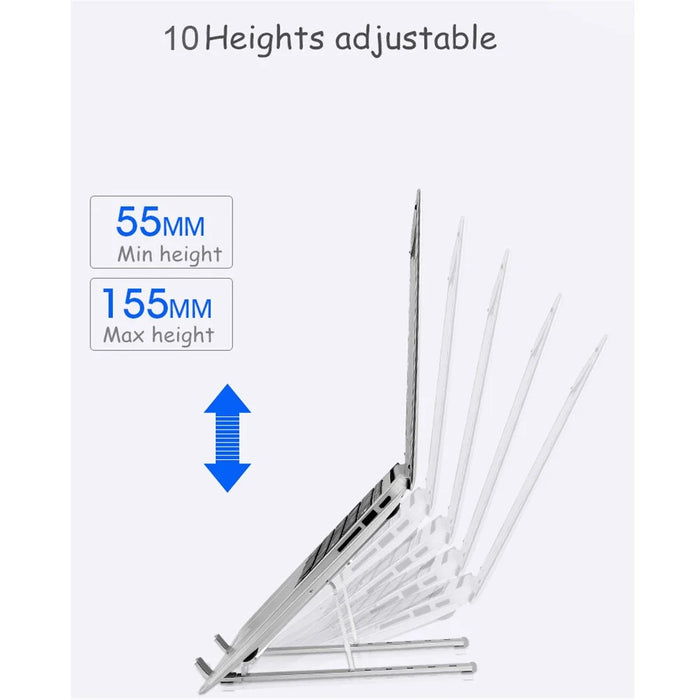 Foldable Aluminium Alloy Desktop Holder Stand for iPad 9.7 (2018), etc - 5