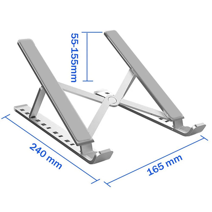 Foldable Aluminium Alloy Desktop Holder Stand for iPad 9.7 (2018), etc - 7