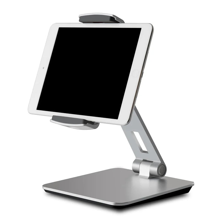 Foldable Rotary Aluminium Alloy 4-14 inch Phone Tablet Bracket Desktop Holder Stand - Grey - 6