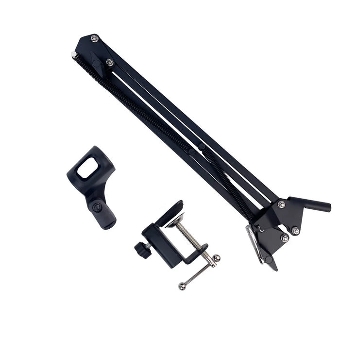 RODD NB-35 Broadcasting Studio Microphone Mic Stand Metal Boom Scissor Suspension Arm Mount - Black - 4