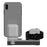 3-in-1 Aluminium Alloy Desktop Holder Charger Dock Charging Stand for Apple Watch + Airpods + Phone - Grey - 6