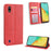 Auto-absorbed Vintage Style Leather Wallet Stand Protective Case for ZTE Blade A7 2019 - Red - 1