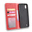 Auto-absorbed Vintage Style Leather Wallet Stand Protective Case for ZTE Blade A7 2019 - Red - 3