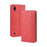 Auto-absorbed Vintage Style Leather Wallet Stand Protective Case for ZTE Blade A7 2019 - Red - 7
