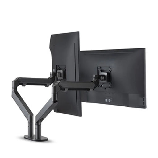 UPERGO OZ-2 Dual LCD Monitor Arms Stand Fully Adjustable Desk Mount with VESA Mounting - Dark Grey - 1