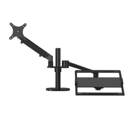 UPERGO OL-3S Dual Purpose Monitor and Laptop Arm Mount 17-27inch Monitor Holder Mount and 10-17inch Laptop Support - Black - 2