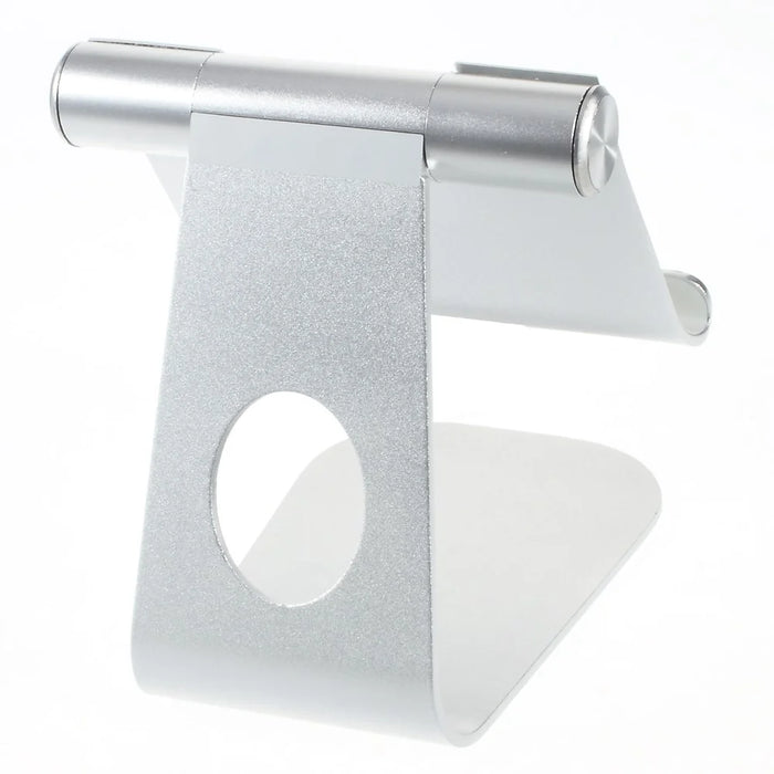 Height Adjustable Aluminum Alloy Desktop Stand Holder for iPad iPhone Tablet PC - Silver Color - 3