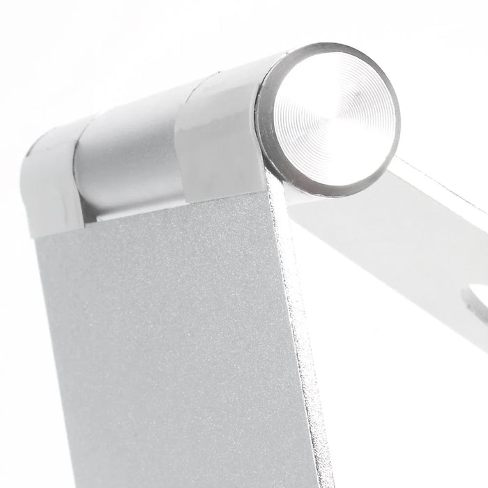 Height Adjustable Aluminum Alloy Desktop Stand Holder for iPad iPhone Tablet PC - Silver Color - 6