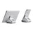 UPERGO AP-4D Aluminium Alloy Tablet PC Phone Stand Anti-Slippery Mobile Phone Holder - Silver - 2