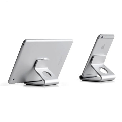UPERGO AP-4D Aluminium Alloy Tablet PC Phone Stand Anti-Slippery Mobile Phone Holder - Silver - 2