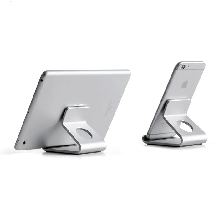 UPERGO AP-4D Aluminium Alloy Tablet PC Phone Stand Anti-Slippery Mobile Phone Holder - Silver - 2