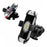 15-22mm Bicycle Motorcycle Handlebar Mount 360 Degree Rotating Mobile Phone Holder Bracket - All Black - 1