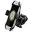 15-22mm Bicycle Motorcycle Handlebar Mount 360 Degree Rotating Mobile Phone Holder Bracket - All Black - 2
