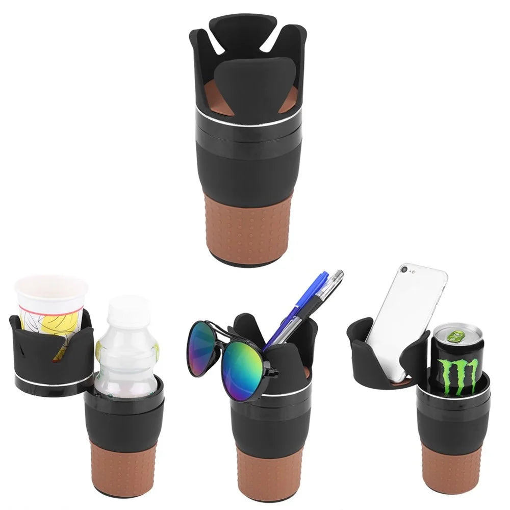 Car Cup Holder Drinking Bottle Holder Sunglasses Phone Organizer Stowing Tidying for Auto Car Styling Accessories - 1