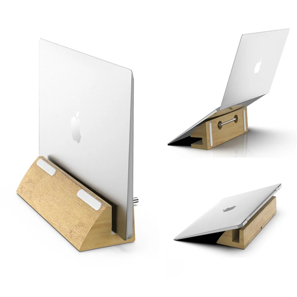DIROSE Wooden Desktop Mount Stand for Notebook/Macbook - 1