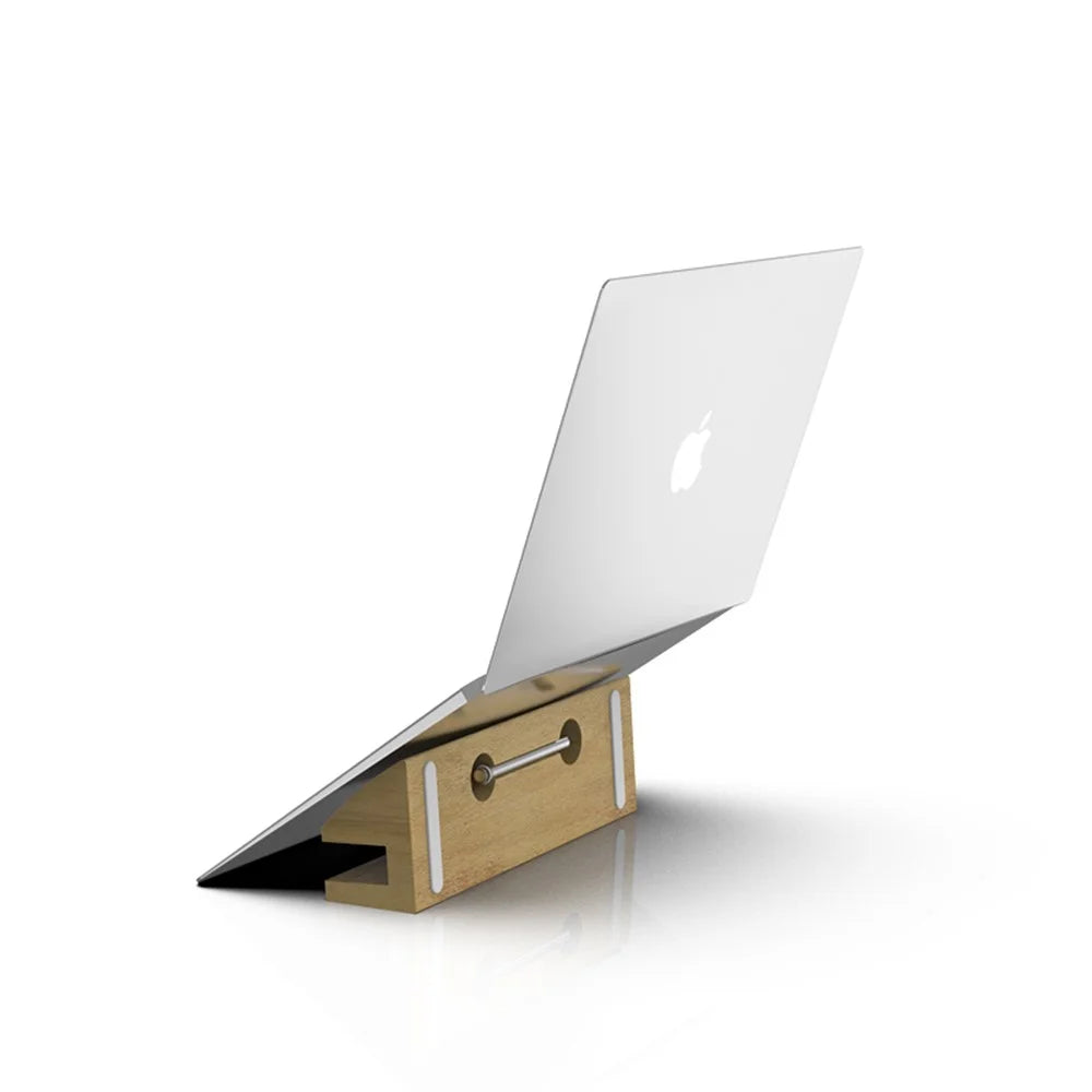 DIROSE Wooden Desktop Mount Stand for Notebook/Macbook - 5