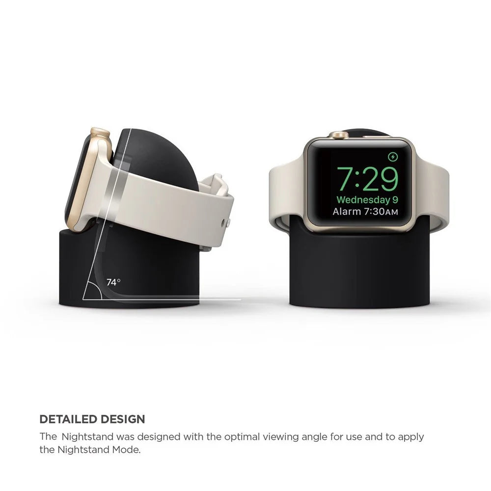 Watch Stand Holder Charger Display for Apple Watch Ultra 49mm / 8 / 7 45mm / 41mm /  6 / 5 /  SE / 4 44mm / 40mm / 3 /  2 /  1 42mm / 38mm - Black - 5